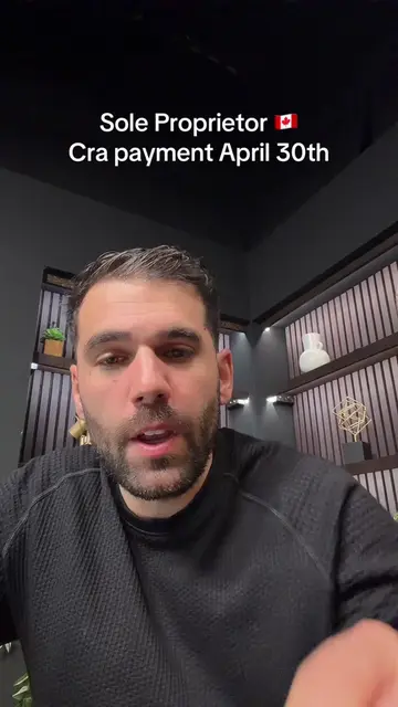 Sole proprietor have to PAY the balance prior to April 30 2026… #soleproprietor 