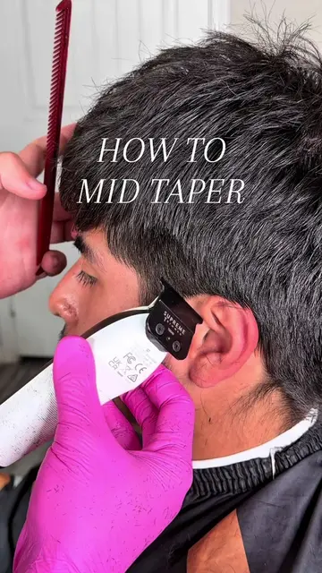 💈Mid Taper Tutorial📍SAN ANTONIO, TX  #sanantoniobarber #midtaper #taperfade #b