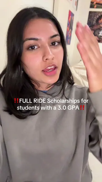 ‼️FULL RIDE Scholarships for students with a 3.0 GPA‼️ #scholarships #finance #f