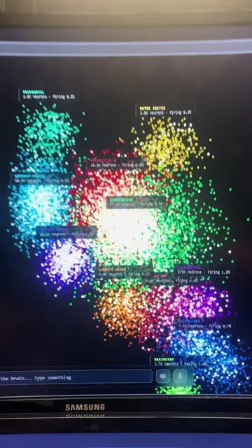 We built an AI brain that actually fires neurons, watches your screen, remembers