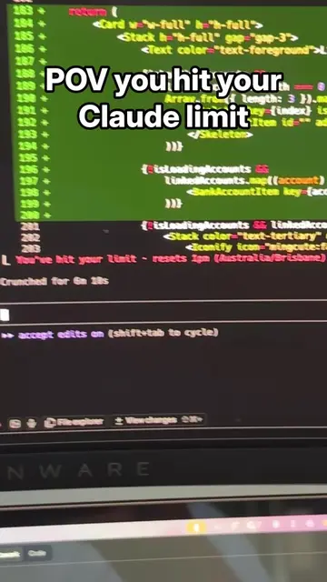 How to handle hitting your Claude limit 😂 #coding #ai #vibecoding #cowork #soft