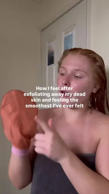 How I feel after exfoliating away my dead skin and feeling the smoothest I’ve ev