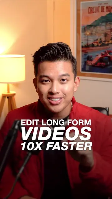 There is a faster way to edit long form videos. If editing podcasts or interview