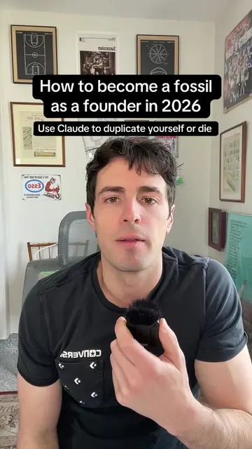 How to become a fossil as a founder in 2026 #claude #claudecode #founder #market