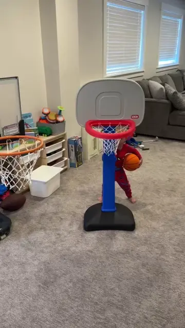 Say goodbye to your flimsy plastic hoop! #basketball #basketballtiktok #kidstoys