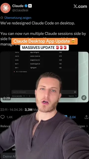 Claude Desktop App MASSIVES Update 🤯 #claude #ai #claudecode #aitool #aiagent 