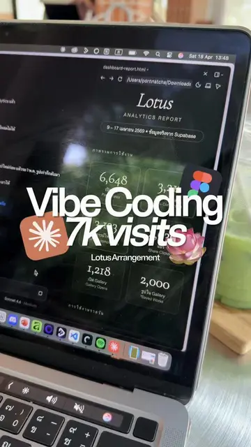 Tried vibe coding for the first time 🪷✨ didn’t expect this many people to actua