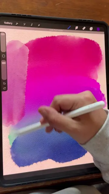 The watercolor fuzzy wash is my favorite procreate brush that I’ve ever made! Wa