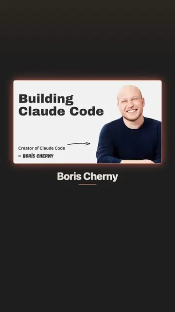 This is Boris Cherny. He created Claude Code. He runs 15 sessions at once and sh