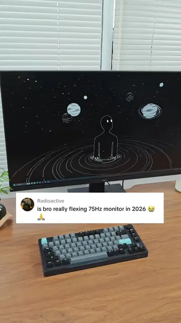 yes, it’s me. what about you guys🗿#setup #techtok #60fps #monitor #fyp 