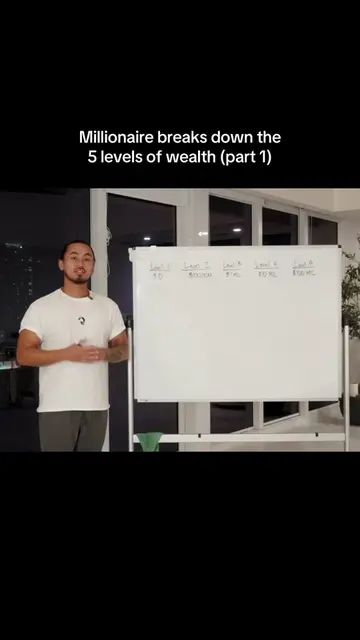 millionaire breaks down the 5 levels of wealth. which one are you?