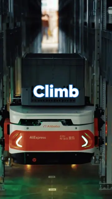 5 floors in just 10 seconds! My new climb robot is here! #logistics #delivery #T