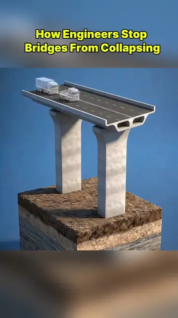 How engineers stop bridges from collapsing #Science #knowledge #fypツ 