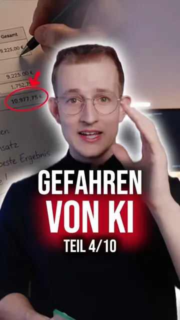 Teil 4/10 Ich habe letztens mit jemandem gesprochen, der dachte, er hätte mit KI