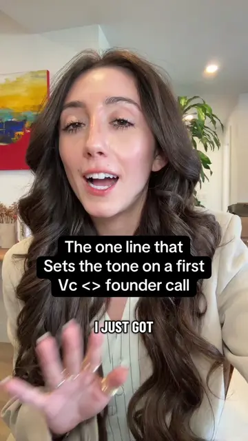 One line, accomplished three sales tactics on a first call with a vc #vc #startu