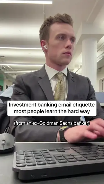 In investment banking, a large part of your reputation is built through email. S