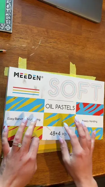 If you can’t tell these oil pastels by Meeden are very well loved! I filled an e