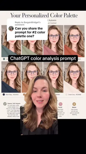 Replying to @BargainBridget how to do your color analysis palette grid image wit