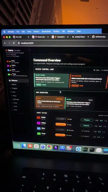 Command center is Live!!! Full agentic kan ban board with a highly index brain t