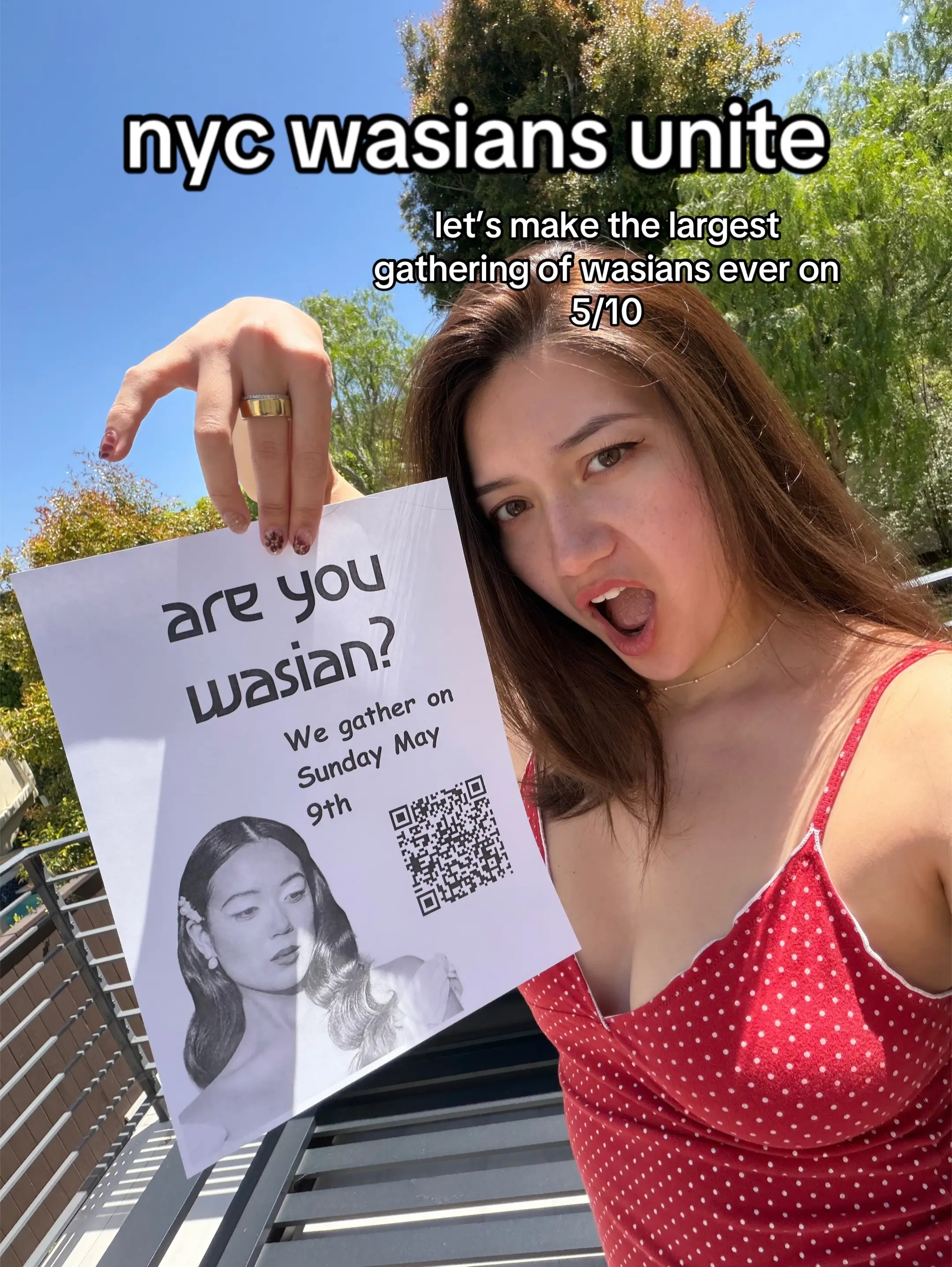 Largest gathering of wasians ever in east village on may 10!!! Non wasians welco