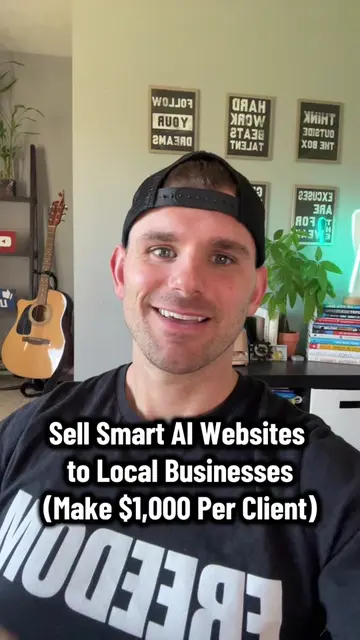 This is the easiest AI side hustle I’ve ever done.  I build professional AI webs