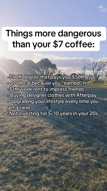 Cut out your $7 coffee for 10 years or skip the car? #money #wealth #mindset #re