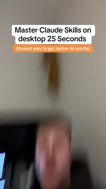 How to Master Claude skills on desktop in only 25 seconds This will give you muc
