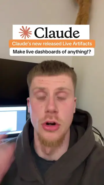 Claude’s new released feature: Live artifices  you can create live dashboards th