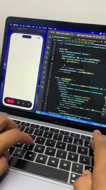 Flutter Fruits App UI Design That Looks INSANE 🍓🔥 #developer #programming #cod