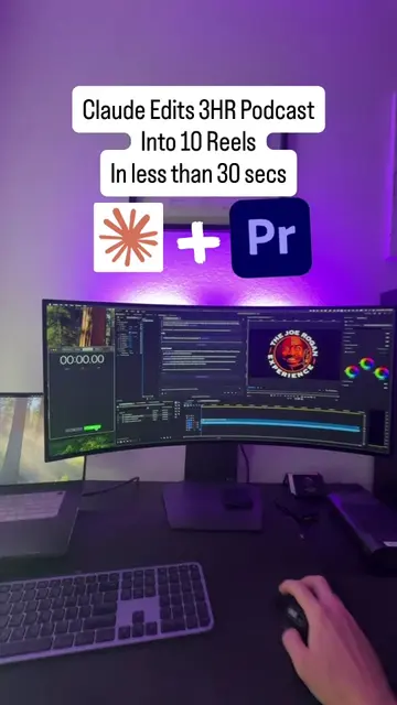 Send the DM “Chat Video Pro” for access. - Using @Claude to edit your rough cuts