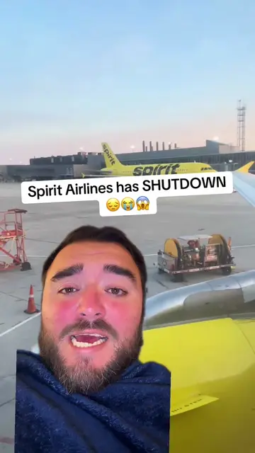Spirit airlines has officially shutdown #spiritairlines #flights #flying #foryou