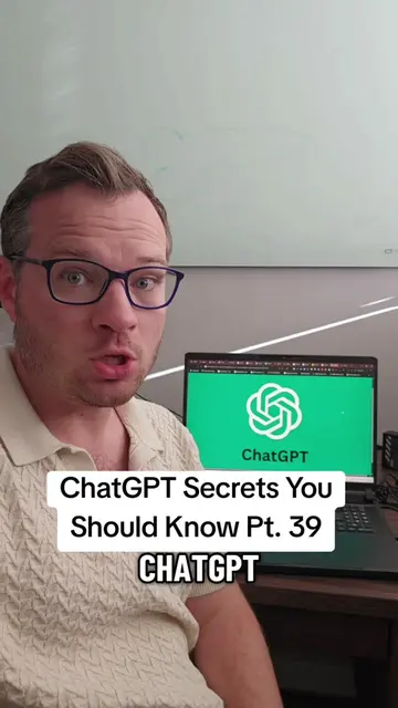 ChatGPT Secrets You Should Know Pt. 39 #chatgpt #chatgptprompts #ai 