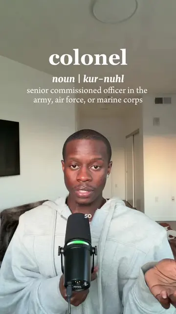 Today’s word: colonel 🧠 (pronounced kur-nuhl) #LearnOnTikTok #vocabulary #vocab
