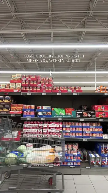 Come grocery shopping on a $37 weekly budget #budget #groceryhaul #EduTok #TikTo