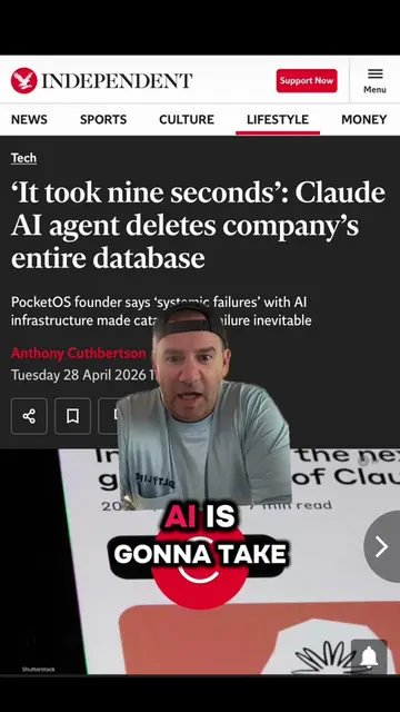 AI News! An AI agent took 9 seconds to delete a companies entire Database!! And 