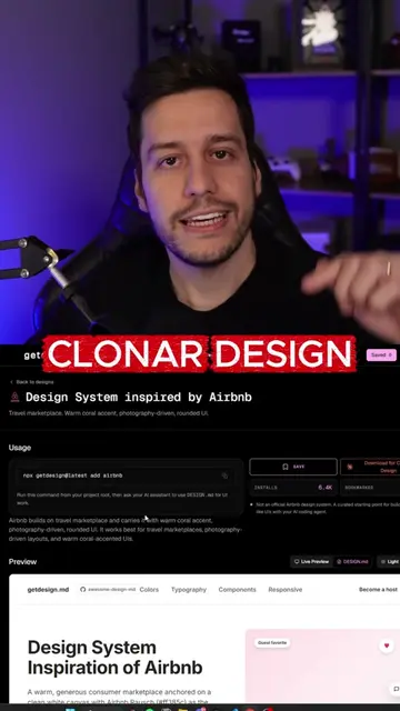 Clonar design com IA ⚡️ . . #ia #saas #developer #programming 