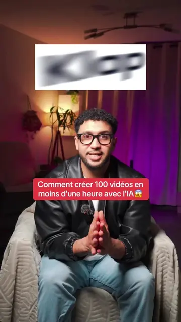 Comment créer 100 vidéos en moins d’une heure avec l’ia  Si tu veux le lien dis 