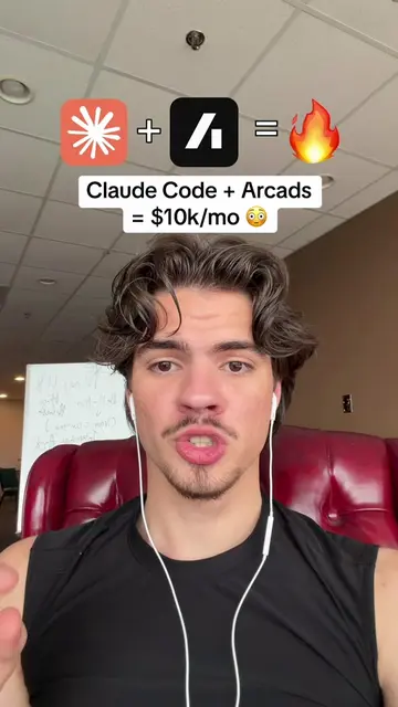 Follow & Comment “UGC” and I’ll send you the full guide!  Claude Code + Arcads o