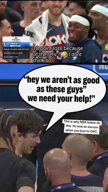 OKC hate has turned in to an excuse for when teams lose to the Thunder 🤣 Thats 