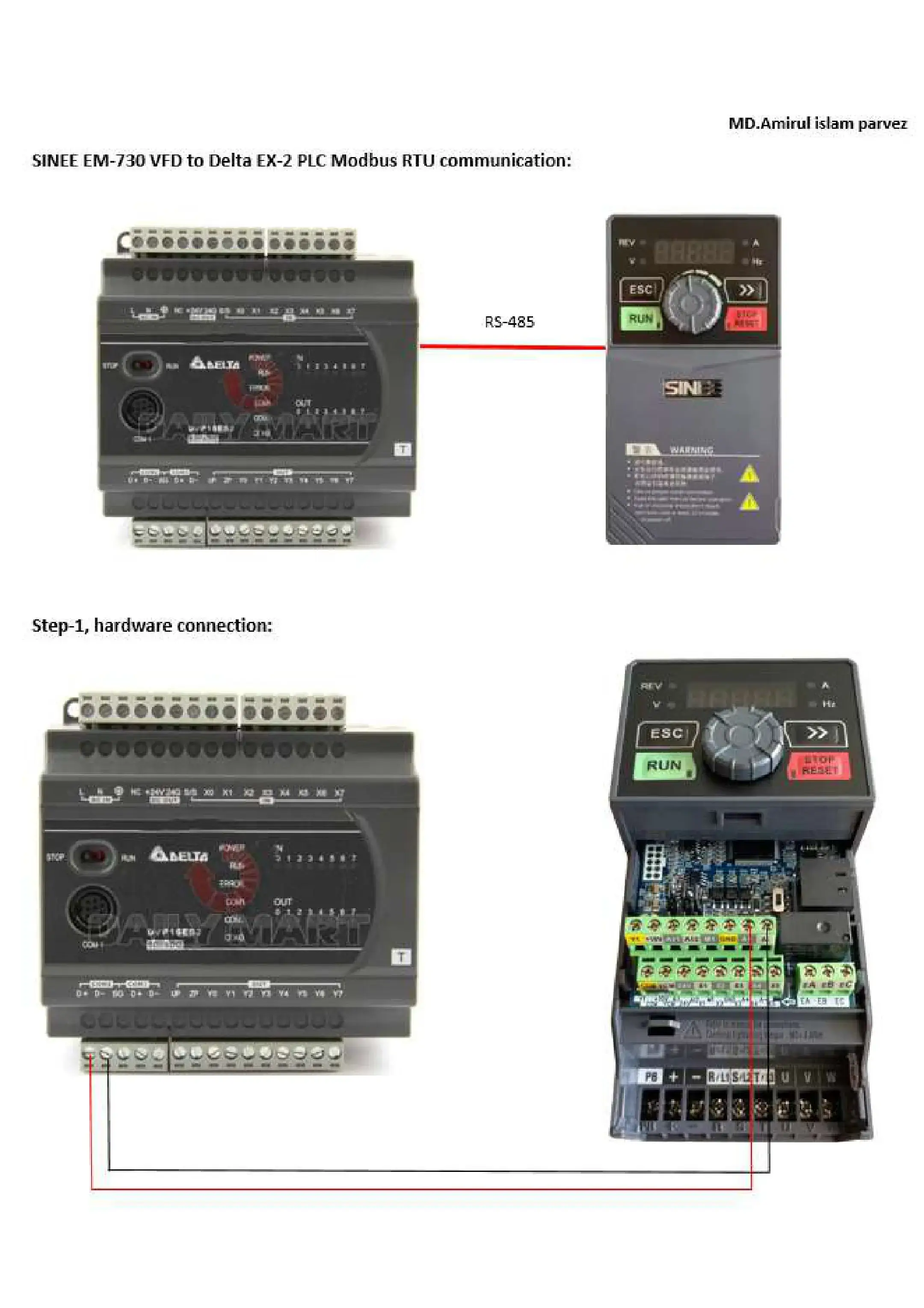 🔗 Connecting the Power: Communication Modbus Delta PLC ↔️ Siemens VFD عندك مشكل