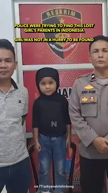 Oh, she's so gonna do it again... A 5-year-old girl named Azkiya, who went missi