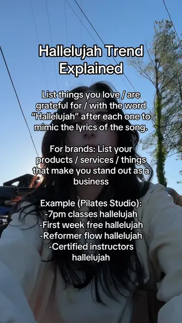 Hallelujah Trend Explained!! This trend is super easy go do with any quick video