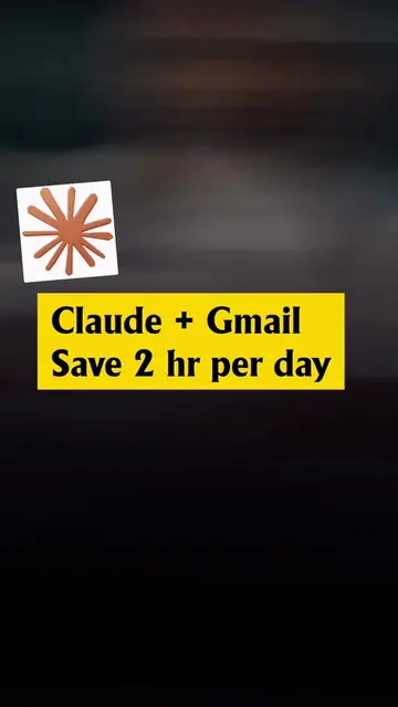 Still manually replying to emails in 2026? 👀 Connect Gmail to Claude and let AI