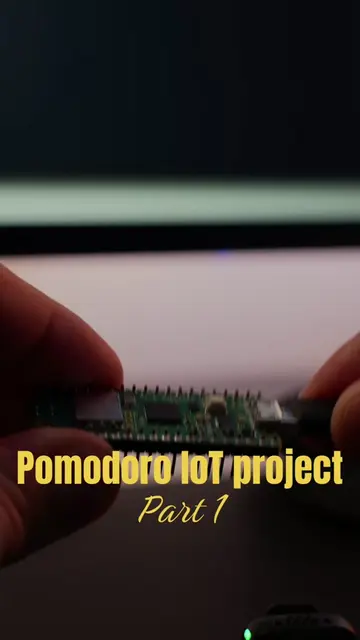Part 1 of my pomodoro IoT university project. It will track sessions and send it