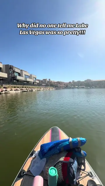 It’s only 30 mins away from the strip and you can rent a paddle board if you don
