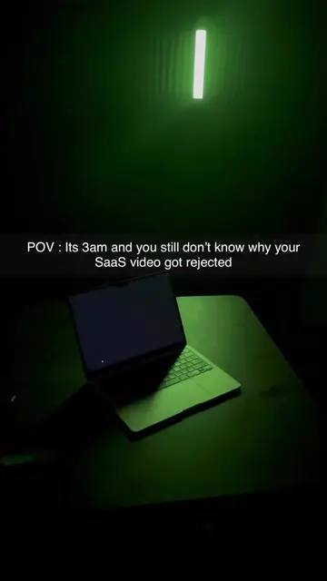 POV: Its 3am and you still don't know why your SaaS video got rejected #videoedi