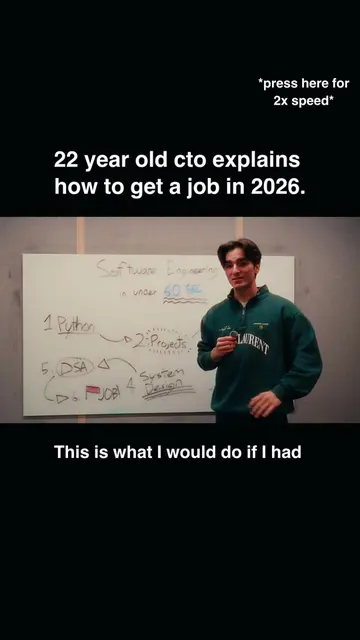 Software engineering in 2026 explained in 60 seconds… I broke into big tech by d