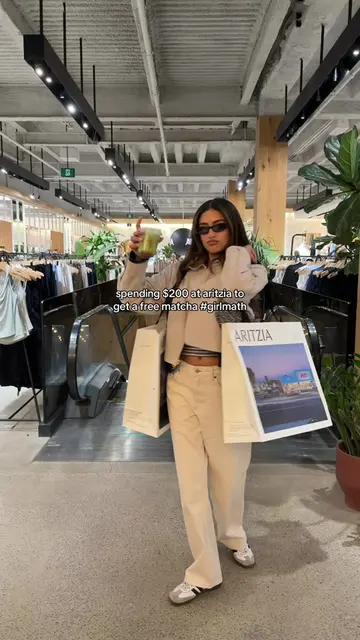 the math was mathing #aritzia #shopping #girlmath #aokcafe #toronto 