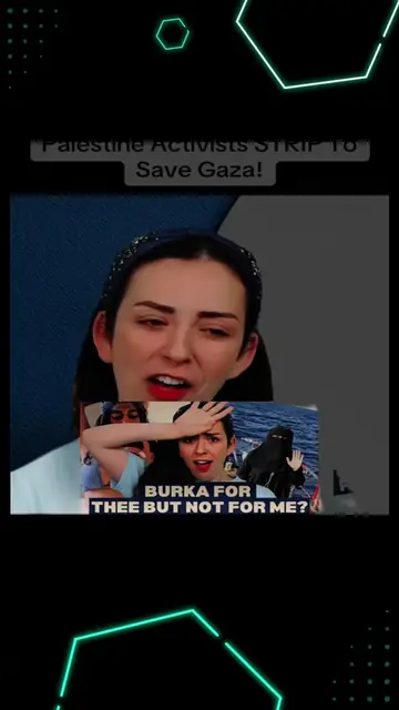 Palestine Activists STRIP To Save Gaza! #show ##foryoupage #politics ...   3