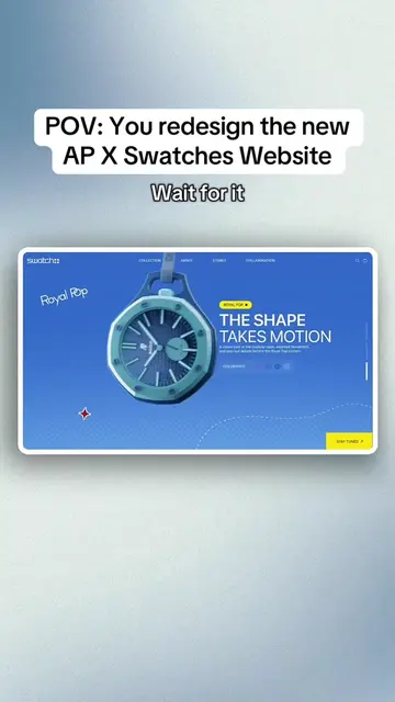 Wait for it. POV: You redesign the new  AP X swatches Website 3D artist: @Maki.M